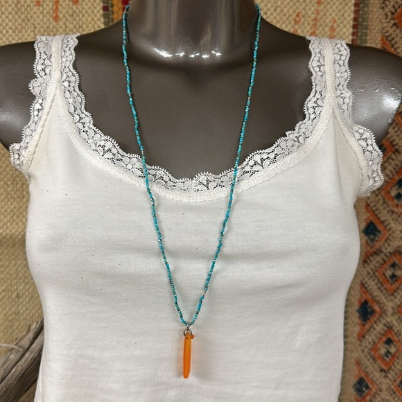 Twist and Turn Turquoise Wrap Necklace AND Bracelet by Chan Luu. Sundance - Picture 12 of 12